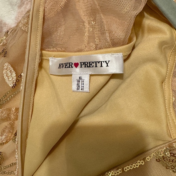 Ever Pretty Sequin Gold Maxi Dress - Picture 8 of 8